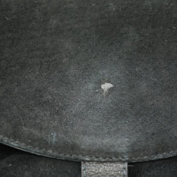 Gucci Bamboo Backpack Daypack Suede Black 0182 Suede Vintage - Picture 6 of 10